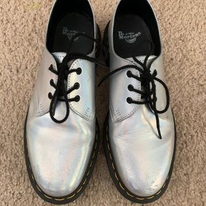 Dr. Martens Silver Oxfords